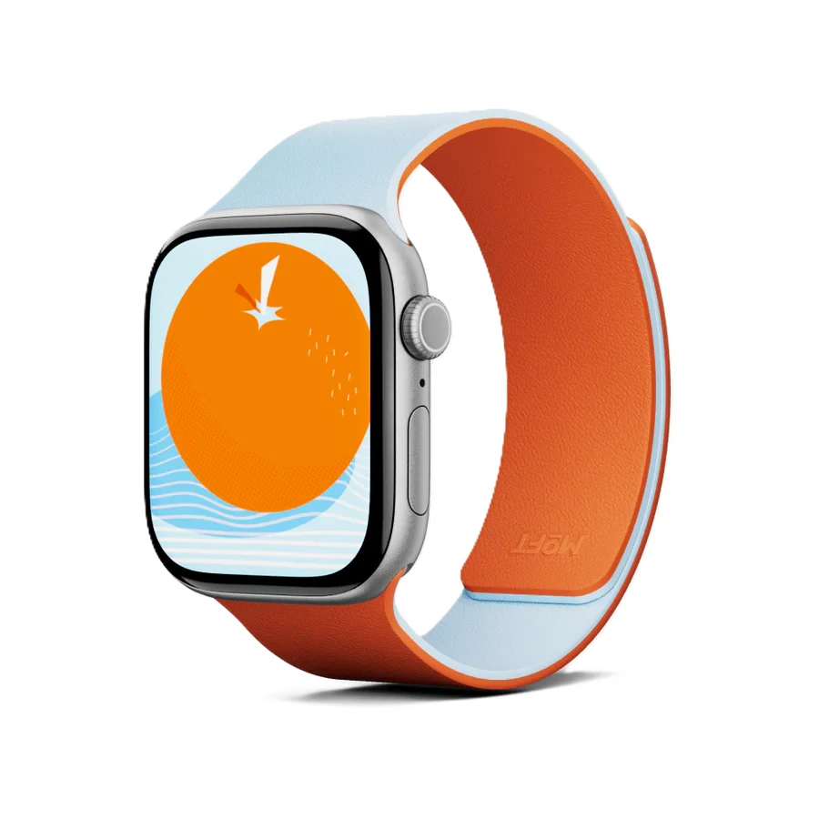 سير ساعة MOFT Snap Duo Apple مقاس 40/41/42 ملم - برتقالي شروق الشمس / ضباب مهدئ