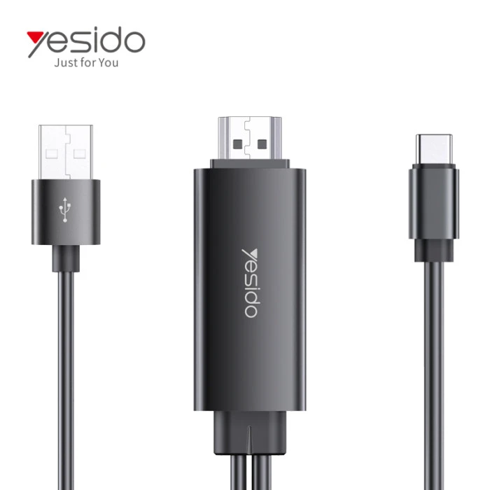 محول USB-C إلى HDMI بطول 1.8 متر من Yesido