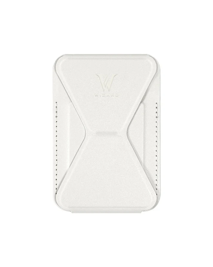 ستاند ومحفظة للجوال MagSafe من Wizard - أبيض
