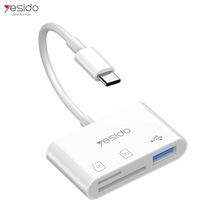 محول USB-C إلى USB 3.0 + بطاقة SD + بطاقة TF OTG من Yesido