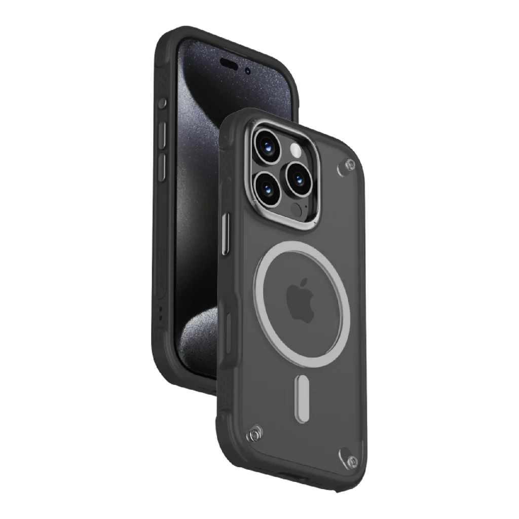 كفر Momax Air المغناطيسي للحماية لهاتف iPhone 16 Pro - أسود
