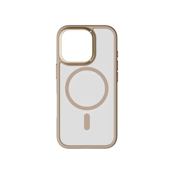 كفر  Momax Play مغناطيسي لـ iPhone 16 Pro Max – لون ذهب صحراوي