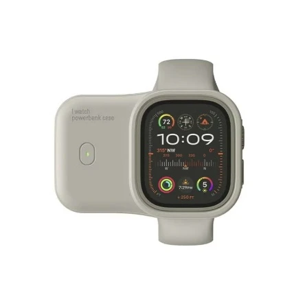 باوربانك نايدن 1200mAh لساعة آبل – تصميم عملي محمول 49mm - أبيض