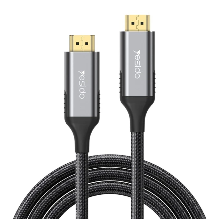 واير Hdmi إلى Hdmi مضفر نايلون بطول 1.8 متر من Yesido – أسود