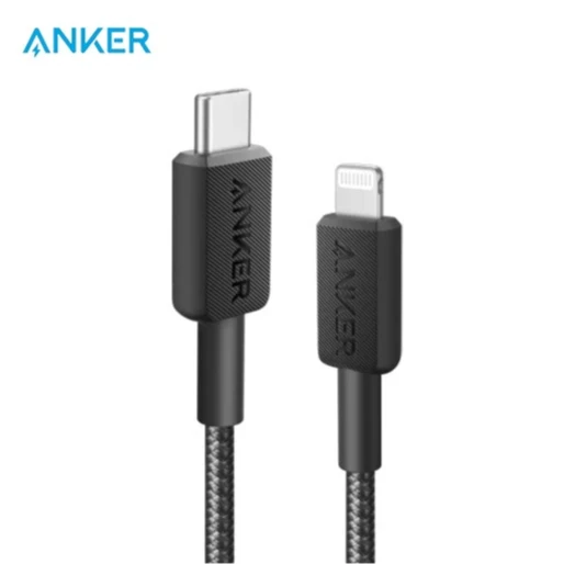 كابل أنكر 322 USB-C إلى Lightning بطول 10 قدم (A81B7H11) - أسود