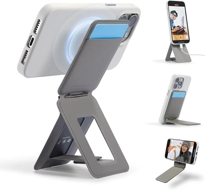 حامل وستاند ومحفظة ثلاثي القوائم Snap Phone Tripod (MOVAS) من MOFT - Taupe