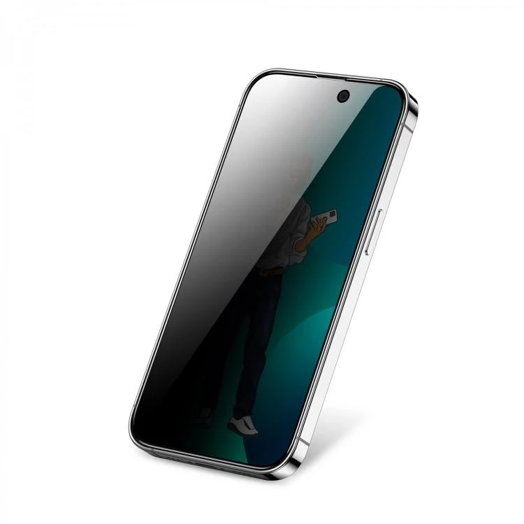 حماية شاشة الخصوصية 9H Steve من Green Lion لهاتف iPhone 15 Pro
