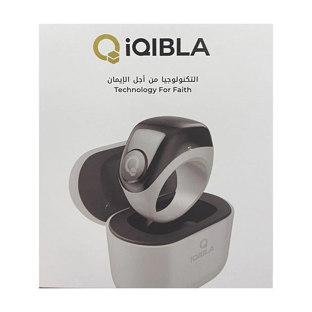 خاتم الذكر الذكي من iQIBLA J01 - رمادي