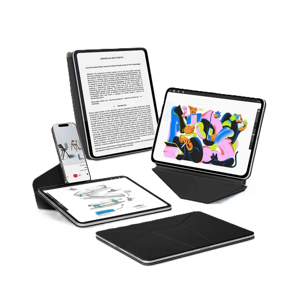 كفر MOFT Dynamic Folio لجهاز iPad Pro مقاس 12.9 بوصة وAir مقاس 13 بوصة (M2) - أسود