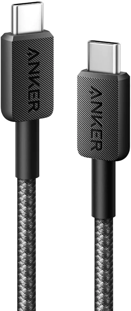 كابل أنكر 322 USB-C إلى USB-C 3FT (A81F5H11) - أسود
