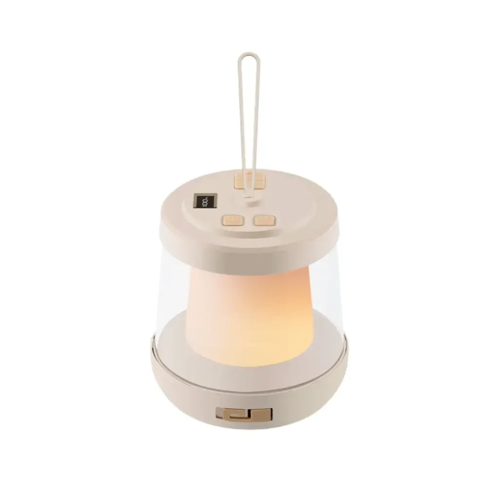 مصباح LED لوميكس أخضر الأسد مع شريط إضاءة LED مدمج (GCL-06) بيج